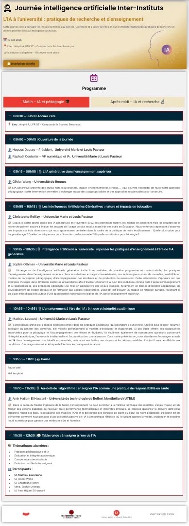 Journée IA UMLP 2026